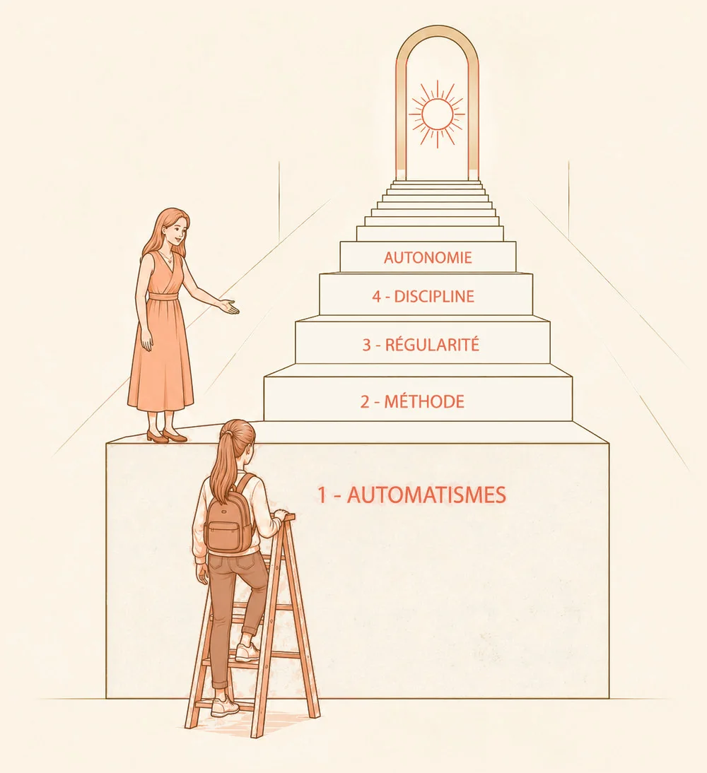 L'escalier des 4 marches vers l'autonomie